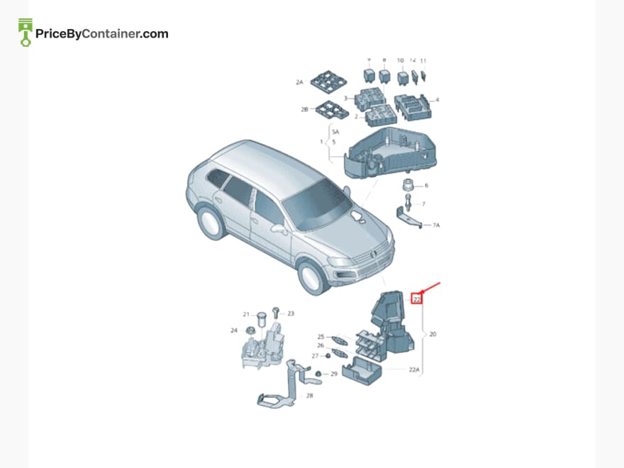 AUDI / VOLKSWAGEN 7P0937565 — AUDI GENUINE CAP 7P0937565