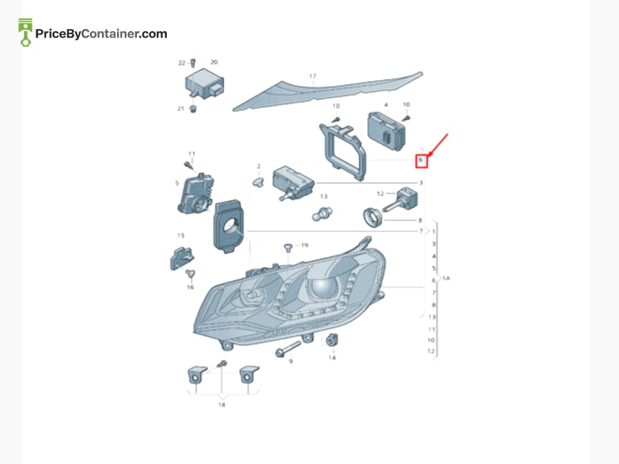 AUDI / VOLKSWAGEN 7P0941608A — AUDI GENUINE CAP 7P0941608A