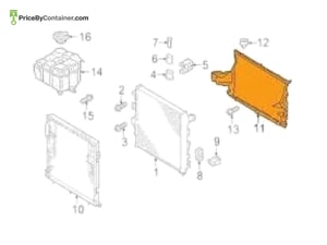 AUDI / VOLKSWAGEN 7P6121293G — AUDI / VOLKSWAGEN GENUINE AIR DUCT 7P6121293G