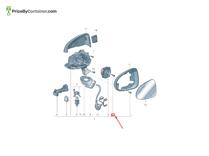 AUDI / VOLKSWAGEN 7P6898011 — AUDI GENUINE AUDI GENUINE PART 7P6898011