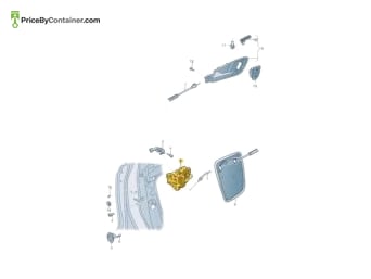 AUDI / VOLKSWAGEN 8J1837016E — AUDI / VOLKSWAGEN GENUINE FRONT RIGHT DOOR LOCK 8J1837016E