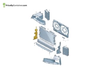 AUDI / VOLKSWAGEN 8K0121284R — AUDI / VOLKSWAGEN GENUINE AIR DUCT 8K0121284R
