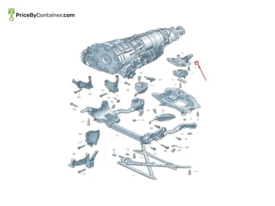 AUDI / VOLKSWAGEN 8K0399115BS — AUDI / VOLKSWAGEN GENUINE GEAR MOUNT 8K0399115BS