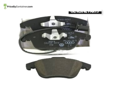 AUDI / VOLKSWAGEN 8K0698151F — Audi Volkswagen Genuine Brake Pad Set 8K0698151F / 8K0 698 151 F Part number 8K0698151F / 8K0 698 151 F, the Audi Volkswagen Genuine Brake Pad Set, is a necessary part made to guarantee dependable stopping power in Audi and Volkswagen automobiles. This brake pad is designed to satisfy the highest quality standards and is manufactured as an authentic component by both manufacturers. Its performance and compatibility with Audi and Volkswagen models are attributed to precision manufacturing and the utilization of premium materials. Use: The main purpose of the brake pad set is to apply friction to the brake rotors, which slows down or stops the car by turning kinetic energy into heat. With its flawless integration with the braking system, the Audi Volkswagen Genuine Brake Pad Set 8K0698151F offers reliable and efficient braking across a range of driving circumstances. Caliber: The Brake Pad Set 8K0698151F, which is produced by Audi and Volkswagen as an authentic part, goes through stringent quality control procedures. High-quality materials are used in the construction of the brake pads to guarantee their longevity, resistance to wear, and steady operation. The manufacturers’ commitment to safety and dependability is upheld by the quality commitment, which ensures conformity with the unique requirements of Audi and Volkswagen cars.