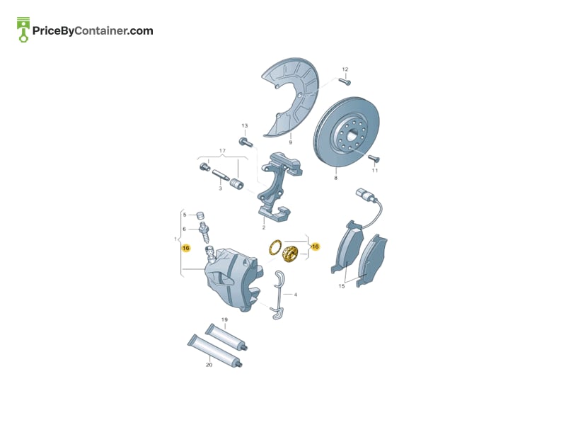 AUDI / VOLKSWAGEN 8K0698471 — AUDI / VOLKSWAGEN GENUINE SET SEALS 8K0698471