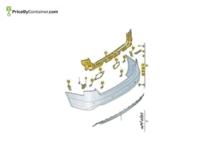 AUDI / VOLKSWAGEN 8K9807067DGRU — AUDI / VOLKSWAGEN GENUINE REAR BUMPER 8K9807067DGRU