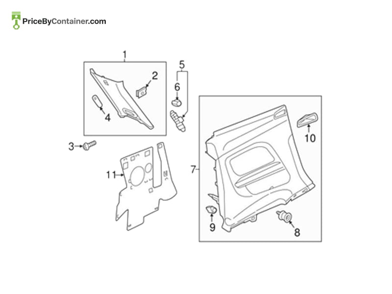 AUDI / VOLKSWAGEN 8S88688974PK — AUDI GENUINE TRIM 8S88688974PK