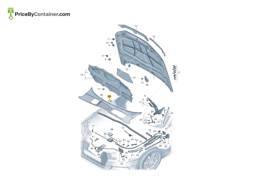 AUDI / VOLKSWAGEN 8W6819645A — AUDI GENUINE AUDI GENUINE 8W6819645A