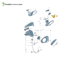 AUDI / VOLKSWAGEN 8X0857593AA4PK — AUDI / VOLKSWAGEN GENUINE COVER MIRROR 8X0857593AA4PK