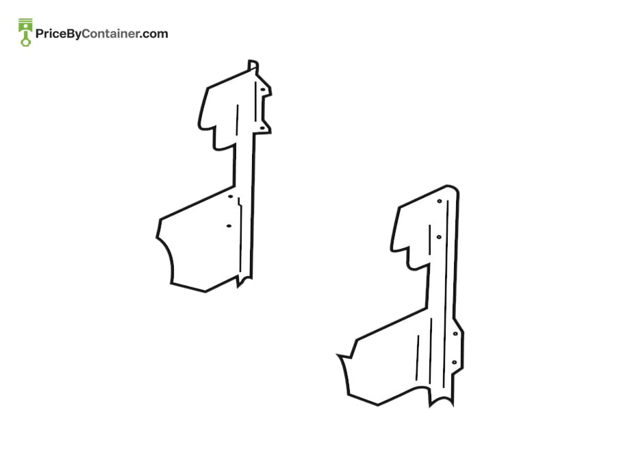 AUDI / VOLKSWAGEN 8Y0121293A — AUDI / VOLKSWAGEN GENUINE FRONT CENTER AIR DUCT COVER 8Y0121293A