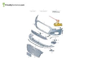 AUDI / VOLKSWAGEN 8Y0807319 — AUDI / VOLKSWAGEN GENUINE BRACKET FRT BUMPER-INNER 8Y0807319