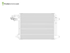 BEHR 1K0820411P — BEHR CONDENSOR 8FC351301044 1K0820411P / AC324000S