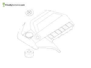 BMW 11127607447 — BMW GENUINE ENGINE UPPER COVER 11127607447