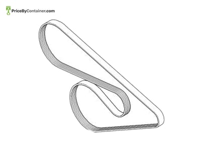 BMW 11287631813 — BMW GENUINE AC BELT 7PK855 11287631813