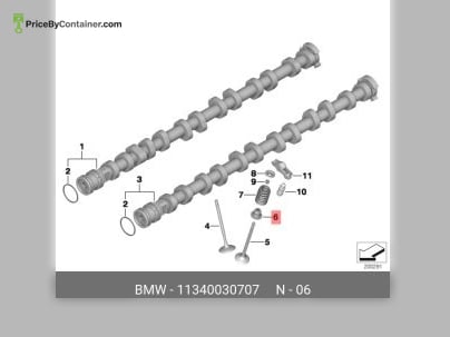 BMW 11340030707 — BMW GENUINE VALVE 11340030707