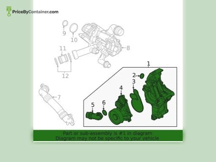 BMW 11518650986 — BMW GENUINE COOLANT PUMP WITH SUPPORT 11518650986