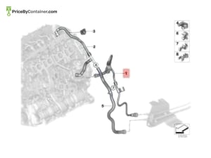 BMW 13538514101 — BMW GENUINE FUEL DELIVERY LINE WITH SENSOR 13538514101
