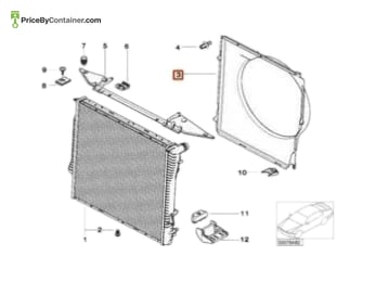 BMW 17117801204 — BMW Genuine Fan Shroud 17117801204 / 17112248725 Functionality : The Genuine Fan Shroud 17117801204 / 17112248725 is…