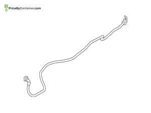 BMW 17228654907 — BMW GENUINE TRANSMISSION OIL COOLER LINE 17228654907