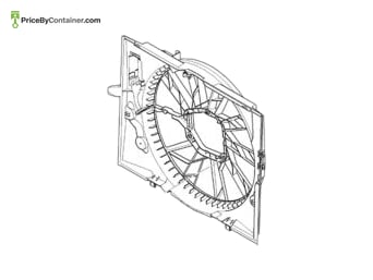 BMW 17427540684 — BMW GENUINE FAN COVER / 17427540684