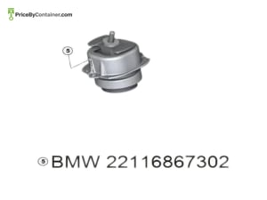 BMW 22116867302 — BMW GENUINE ENGINE MOUNTING RH 22116867302