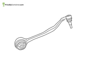 BMW 31108093822 — BMW GENUINE RIGHT TENSION STRUT WITH RUBBER MOUNTING 31108093822