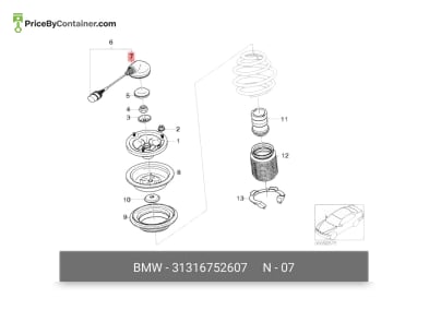 BMW 31316752607 — BMW GENUINE CAP 31316752607