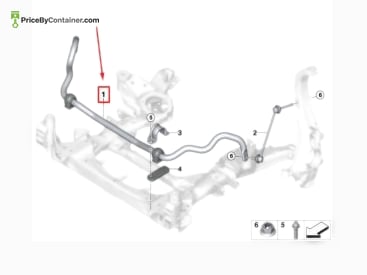 BMW 31356873972 — BMW GENUINE STABILIZER LINK 31356873972