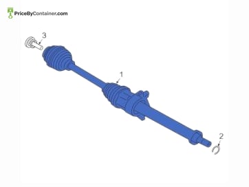 BMW 31605A2E048 — BMW GENUINE OUTPUT SHAFT RH 31605A2E048