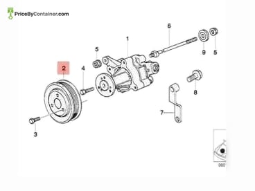BMW 32421704636 — BMW GENUINE PULLEY 32421704636