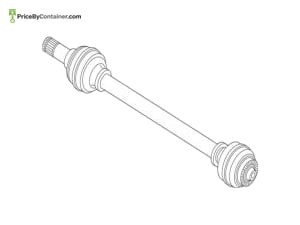 BMW 33208487517 — BMW GENUINE OUTPUT SHAFT, REAR LEFT 33208487517