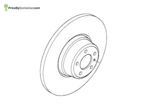 BMW 34212228801 — BMW GENUINE BRAKE DISC RR 34212228801