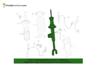 BMW 37106878114 — BMW GENUINE SPRING STRUT FRONT RIGHT SIDE VDC 37106878114