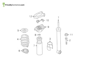 BMW 37106884349 — BMW GENUINE REAR SHOCK ABSORBER 37106884349
