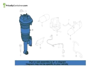 BMW 37107915950 — BMW GENUINE AIR SPRING STRUT FRONT RIGHT 37107915950