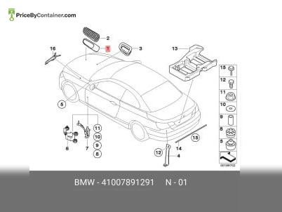 BMW 41007891291 — BMW GENUINE FRAME GRILLE LH 41007891291