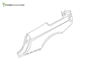 BMW 41009852096 — BMW GENUINE REAR RH FENDER 41009852096