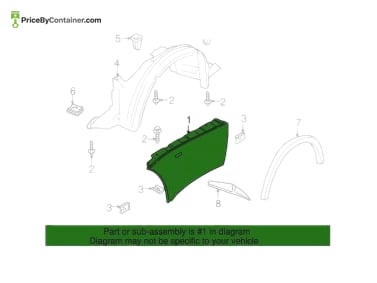 BMW 41358398694 — BMW GENUINE SIDE PANNEL 41358398694