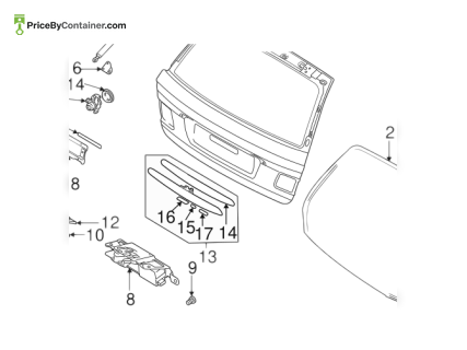 BMW 41628158552 — BMW GENUINE TRUNK LID 41628158552