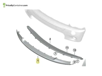 BMW 51111479088 — Description BMW Genuine Original New Spoiler Center 51111479088 Replace : 51117130315 (004)