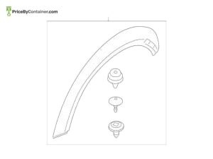 BMW 51115A3C7F7 — BMW GENUINE WHEEL ARCH 51115A3C7F7