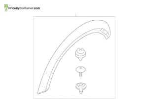 BMW 51115A3C7F8 — BMW GENUINE WHEEL ARCH 51115A3C7F8