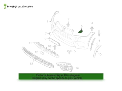 BMW 51118066729 — BMW GENUINE H/L WIPER COVER 51118066729