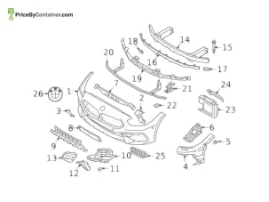 BMW 51118812077 — BMW GENUINE BUMPER BRAKCET 51118812077