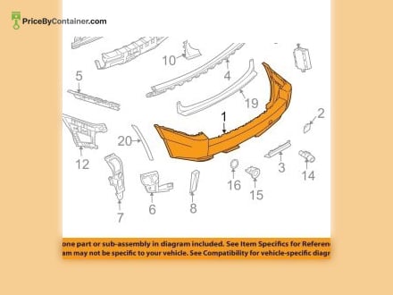 BMW 51123416946 — BMW GENUINE REAR BUMPER M 51123416946