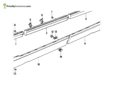 BMW 51131969108 — BMW GENUINE MOULDING 51131969108