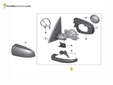 BMW 51167282721 — BMW Genuine Left Outside Mirror / 51167282721 Aspect number 51167282721, the Genuine BMW Left Outside Mirror, is a…