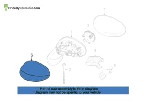BMW 51167376272 — BMW GENUINE MIIROR COVER RIGHT 51167376272