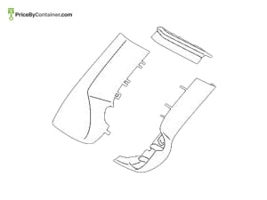 BMW 51169108976 — BMW GENUINE SET OF COVERS MIRROR BASE PLATE 51169108976