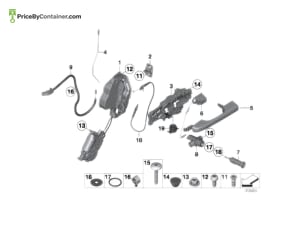 BMW 51217202002 — BMW GENUINE DOOR CALBE 51217202002